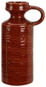 Vază din gresie Busara 8,5 x 20 cm, roșu