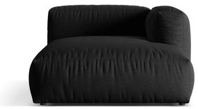Modul pentru canapea modulară negru (cu colț pe partea dreaptă) Martina – Micadoni Home