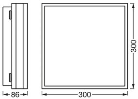 Plafonieră LED dimabilă SMART+ MAGNET LED/26W/230V Wi-Fi Ledvance