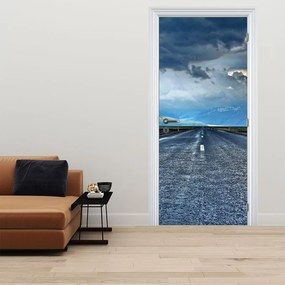 Fototapet pentru ușă - Drum în furtună (95x205cm)