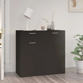 805771 vidaXL Servantă, negru, 80x36 x75 cm, PAL