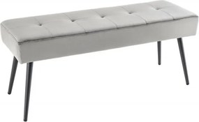 Bancheta tapitata design modern Boutique 100cm, gri inchis
