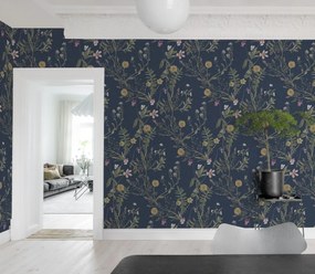Fototapet, Storm Flowers, Ocean Blue, Rebel Walls