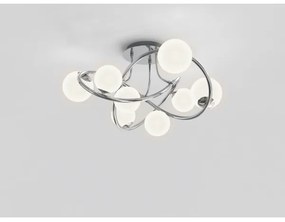 Lustră LED aplicată NANCY Wofi 9014-807 8xG9/3,5W/230V crom lucios