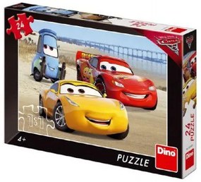 Puzzle Cars pe plajă 24 piese 26x18 cm în cutie 27x19x3,5cm