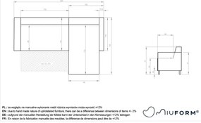 Colțar maro extensibil/cu spațiu de depozitare Classy Sophie – Miuform