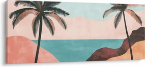 Tablou - Palmieri la mare (120x50 cm)