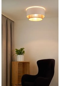 Plafonieră Duolla BOHO 1xE27/15W/230V d. 45 cm alb/maro