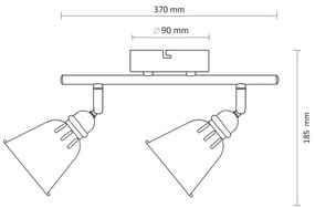 Lampă spot FIONA 2xE14/8W/230V
