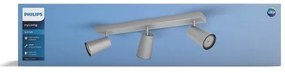 Spot MYLIVING PAISLEY 3xGU10/5,5W/230V Philips 50573/48/PN