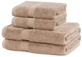 Set 4 prosoape DecoKing Marina Beige, bej