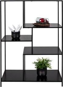 Bibliotecă House Nordic Vita Shelf, 80 x 120 cm, negru