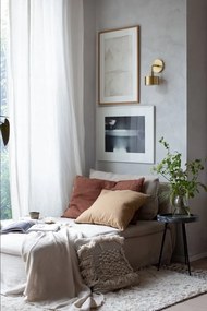 Aplica de perete design modern NORA, alama antichizata