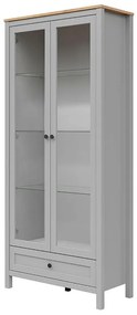 Vitrină Salga 10 (gri arctic + stejar artisan) . Promo -30%. 1098474