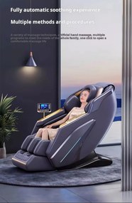 PRIMUS ULTRA PREMIUM Fotoliu de masaj 3D – relaxare inteligentă, la tine acasă - Scanare automata, AI Voice,încărcare wireless telefon, Incalzire, Zero Gravity, difuzoare Bluetooth, controler rapid