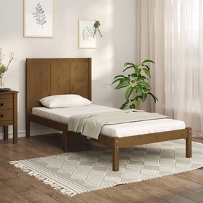 3105723 vidaXL Cadru de pat, maro miere, 100x200 cm, lemn masiv de pin