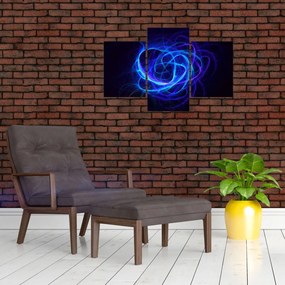 Tabloul cu ghem albastru abstract (90x60 cm)
