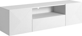 Comodă TV Asha suspendată 167 cm - alb mat