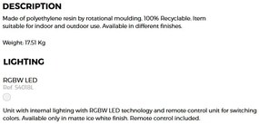 CORP DE ILUMINAT LED RGB DECORATIV FAZ LAMP