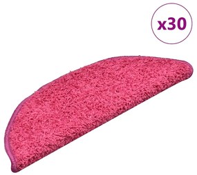 vidaXL Covorașe scară 30 buc roz 56x17x3 cm