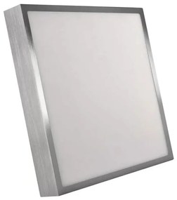 Plafonieră LED/28,5W/230V 3000/3500/4000K 30x30 cm crom