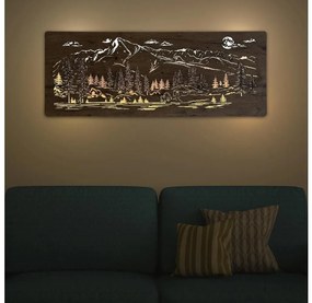 Li-Go 23521/OVL/DUB3 - Decorațiune LED de perete LED/10W/5V 30000 mAh 130x50 cm stejar