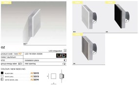 Spot LED incastrabil ambiental trepte/scari OZ alb ZZ AZ3373