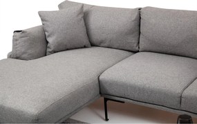 Colțar gri Artie Leo, colț pe partea stângă