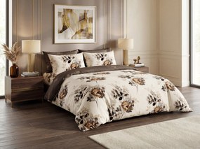 Lenjerie de pat reversibila DUO SENSE CARMELIA cu modele + husa pentru perna 40x50 cm GRATUIT Dimensiune lenjerie de pat: 70 x 90 cm | 140 x 200 cm