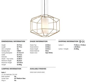 Pendul LUX design deosebit SILHOUETTE big, cu abajur cilindric din sticla