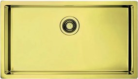 Chiuveta inox Alveus Quadrix 60 finisaj auriu 79x45 cm