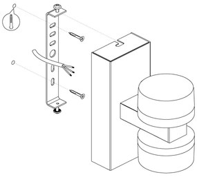 Eglo 96541 - LED Aplica perete baie ROMENDO 1 2xLED/7,2W/IP44