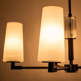 Candelabru elegant cu 5 brate VINCENZA titan periat