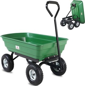 Cărucior de grădină JEREMY cu funcție de înclinare 51x103,5x92,5cm, verde Gardebruk