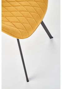 Scaun de bucaterie Debora, galben/negru