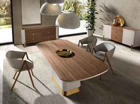 Masa deosebita design LUX Walnut-Bej 200x95cm
