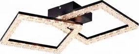 JUST LIGHT. 14732-18 - Plafonieră LED GLITRA LED/17,5W/230V neagră