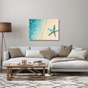 Tablou - Stea de mare pe plajă (70x50 cm)