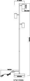 Lampadar/Lampa de podea moderna ROBBY