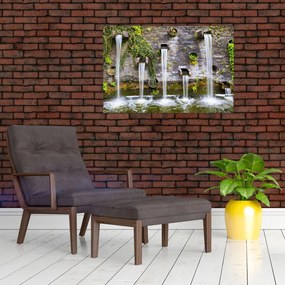 Tablou - Zid de piatră, Hamburg, Germania (90x60 cm)