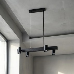 Brilagi - Lustră suspendată pe cablu SELE 4xGU10/30W/230V, neagră