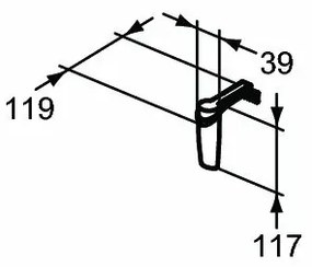 Aplica Ideal Standard Sabrina led 1x3W crom