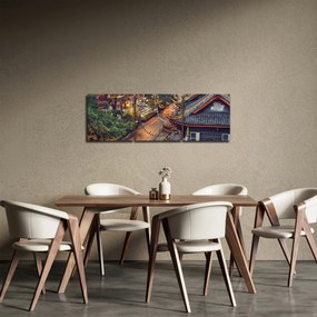Tablou - Qintai Road, Chengdu, China (cu ceas) (90x30 cm)