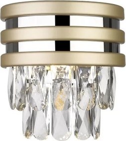 Zuma Line W0525-01A-V6B5 - Aplică de perete NAICA 1xG9/42W/230V auriu/crom lucios