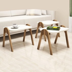 Set măsuțe de cafea Parid (Nuc + Crem). 1071849