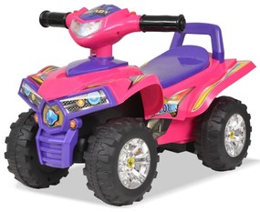 ATV de plimbare pentru copii cu sunet și lumină roz și violet