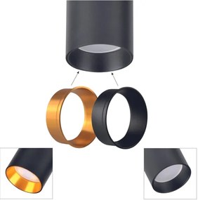 Spot pentru sistem de șină MARIBEL 1xGU10/10W/230V negru