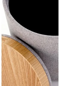 SET 2x taburet AVIKO d. 38/45 cm gri/bej