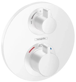 Baterie cada sau dus termostatata culoare alb mat Hansgrohe, Ecostat S Alb mat