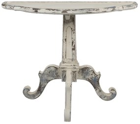 Consola alba, din lemn, aspect vintage, Amboise